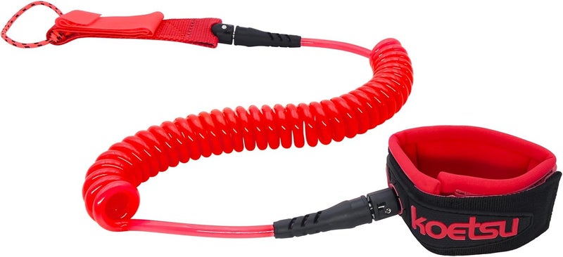 KOETSU Store Premium Paddle Board Leash - 10ft SUP Ankle Safety Rope, 7mm Thick Surfboard Leash for Longboard, Stand Up Paddle Board Accessories, SUP Replacement Leg Rope - Image 1